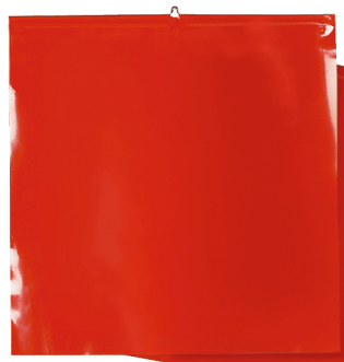 Warnflagge mit Werbeaufdruck 